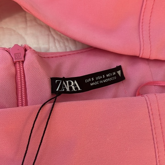 NWT ZARA PINK STRAPLESS CUT OUT TOP - Picture 6 of 6